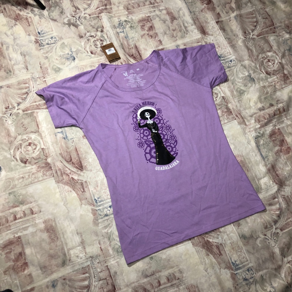 Morphe Lavender Short-Sleeve Graphic Tee - Guadalajara Day of the Dead Motif